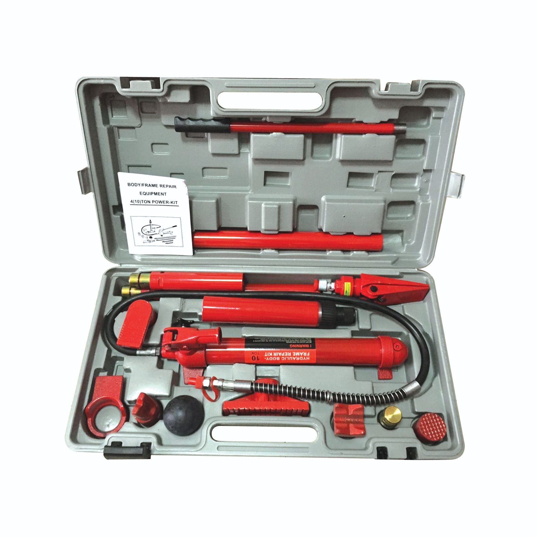 10 Ton Hydraulic Porta Power Jack Auto Body Frame Repair Kit Equipment With CE